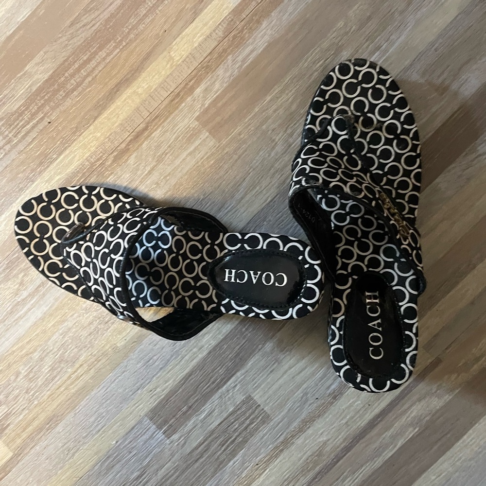 Coach wedge sandals